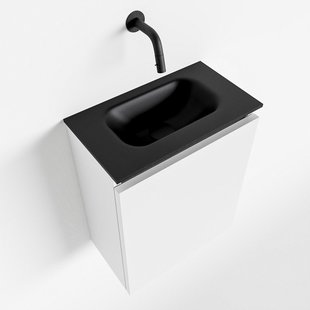 MONDIAZ TURE 40cm toiletmeubel talc. EDEN wastafel urban midden geen kraangat