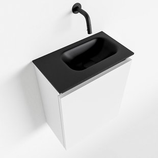 MONDIAZ TURE 40cm toiletmeubel talc. EDEN wastafel urban rechts geen kraangat