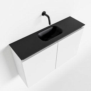 MONDIAZ TURE 80cm toiletmeubel talc. EDEN wastafel urban midden geen kraangat