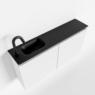 MONDIAZ TURE 100cm toiletmeubel talc. EDEN wastafel urban links 1 kraangat