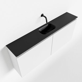 MONDIAZ TURE 120cm toiletmeubel talc. EDEN wastafel urban midden geen kraangat