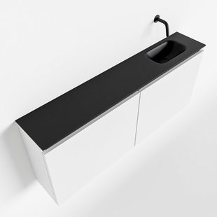 MONDIAZ TURE 120cm toiletmeubel talc. EDEN wastafel urban rechts geen kraangat