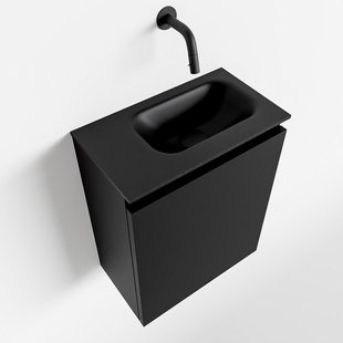 MONDIAZ TURE 40cm toiletmeubel urban. EDEN wastafel urban rechts geen kraangat