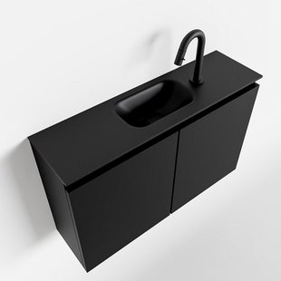 MONDIAZ TURE 80cm toiletmeubel urban. EDEN wastafel urban midden 1 kraangat