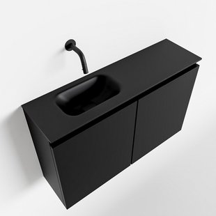MONDIAZ TURE 80cm toiletmeubel urban. EDEN wastafel urban links geen kraangat MONDIAZ TURE 80cm toiletmeubel urban. EDEN wastafel urban links geen kraangat