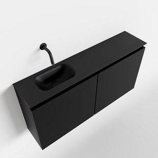 MONDIAZ TURE 100cm toiletmeubel urban. EDEN wastafel urban links geen kraangat