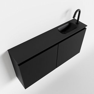 MONDIAZ TURE 100cm toiletmeubel urban. EDEN wastafel urban rechts 1 kraangat