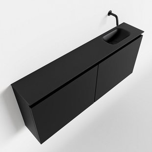 MONDIAZ TURE 120cm toiletmeubel urban. EDEN wastafel urban rechts geen kraangat