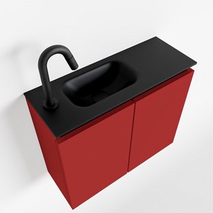 MONDIAZ TURE 60cm toiletmeubel fire. EDEN wastafel urban links 1 kraangat