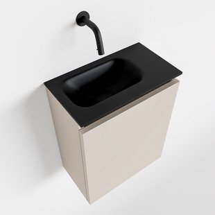 MONDIAZ TURE 40cm toiletmeubel linen. EDEN wastafel urban links geen kraangat MONDIAZ TURE 40cm toiletmeubel linen. EDEN wastafel urban links geen kraangat