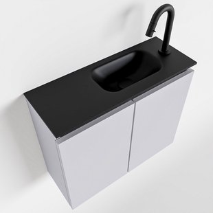 MONDIAZ TURE 60cm toiletmeubel cale. EDEN wastafel urban rechts 1 kraangat