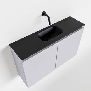 MONDIAZ TURE 80cm toiletmeubel cale. EDEN wastafel urban midden geen kraangat