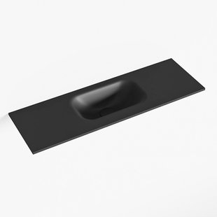 MONDIAZ EDEN Urban solid surface inleg wastafel voor toiletmeubel 70cm. Positie wasbak midden