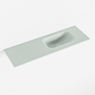 MONDIAZ EDEN Greey solid surface inleg wastafel voor toiletmeubel 70cm. Positie wasbak rechts