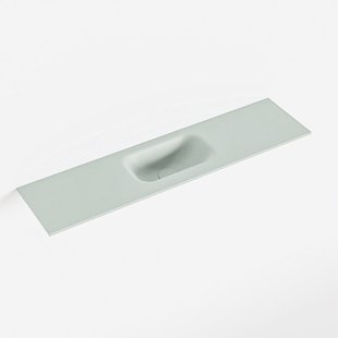 MONDIAZ EDEN Greey solid surface inleg wastafel voor toiletmeubel 90cm. Positie wasbak midden