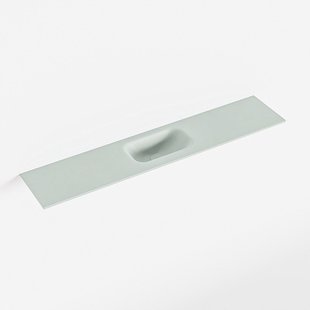 MONDIAZ EDEN Greey solid surface inleg wastafel voor toiletmeubel 110cm. Positie wasbak midden