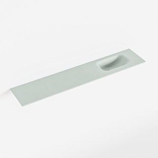 MONDIAZ EDEN Greey solid surface inleg wastafel voor toiletmeubel 110cm. Positie wasbak rechts