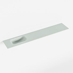 MONDIAZ EDEN Greey solid surface inleg wastafel voor toiletmeubel 120cm. Positie wasbak links