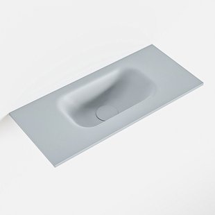 MONDIAZ EDEN Clay solid surface inleg wastafel voor toiletmeubel 50cm. Positie wasbak midden