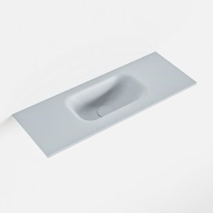 MONDIAZ EDEN Clay solid surface inleg wastafel voor toiletmeubel 60cm. Positie wasbak midden