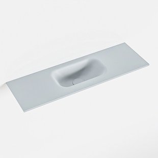 MONDIAZ EDEN Clay solid surface inleg wastafel voor toiletmeubel 70cm. Positie wasbak midden
