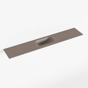MONDIAZ EDEN Smoke solid surface inleg wastafel voor toiletmeubel 120cm. Positie wasbak midden MONDIAZ EDEN Smoke solid surface inleg wastafel voor toiletmeubel 120cm. Positie wasbak midden