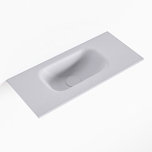 MONDIAZ EDEN Cale solid surface inleg wastafel voor toiletmeubel 50cm. Positie wasbak links