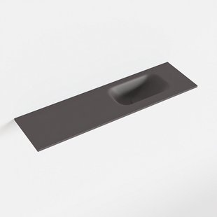 MONDIAZ EDEN Dark_grey solid surface inleg wastafel voor toiletmeubel 80cm. Positie wasbak rechts MONDIAZ EDEN Dark_grey solid surface inleg wastafel voor toiletmeubel 80cm. Positie wasbak rechts