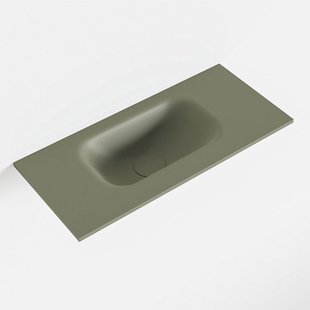 MONDIAZ EDEN Army solid surface inleg wastafel voor toiletmeubel 50cm. Positie wasbak links MONDIAZ EDEN Army solid surface inleg wastafel voor toiletmeubel 50cm. Positie wasbak links