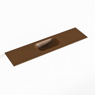 MONDIAZ EDEN Rust solid surface inleg wastafel voor toiletmeubel 90cm. Positie wasbak midden