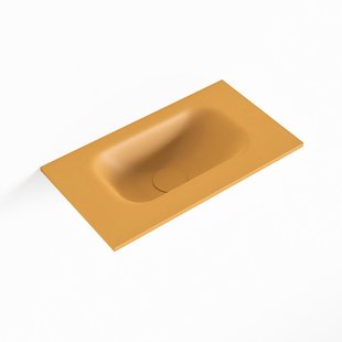 MONDIAZ EDEN Ocher solid surface inleg wastafel voor toiletmeubel 40cm. Positie wasbak midden