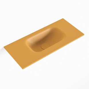 MONDIAZ EDEN Ocher solid surface inleg wastafel voor toiletmeubel 50cm. Positie wasbak rechts