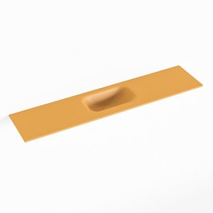 MONDIAZ EDEN Ocher solid surface inleg wastafel voor toiletmeubel 100cm. Positie wasbak midden