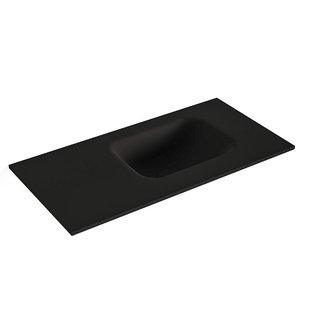 MONDIAZ LEX Urban solid surface inleg wastafel voor toiletmeubel 60cm. Positie wasbak rechts