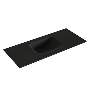 MONDIAZ LEX Urban solid surface inleg wastafel voor toiletmeubel 70cm. Positie wasbak midden