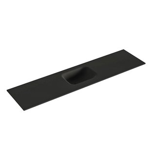 MONDIAZ LEX Urban solid surface inleg wastafel voor toiletmeubel 120cm. Positie wasbak midden