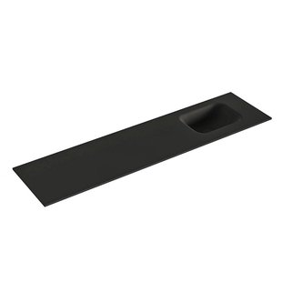 MONDIAZ LEX Urban solid surface inleg wastafel voor toiletmeubel 120cm. Positie wasbak rechts