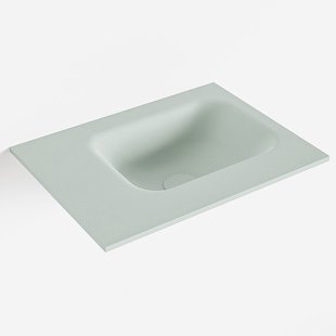 MONDIAZ LEX Greey solid surface inleg wastafel voor toiletmeubel 40cm. Positie wasbak rechts