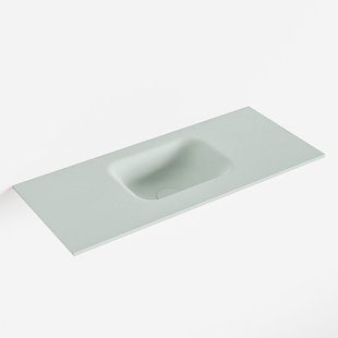 MONDIAZ LEX Greey solid surface inleg wastafel voor toiletmeubel 70cm. Positie wasbak midden