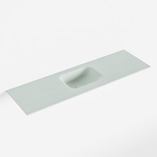 MONDIAZ LEX Greey solid surface inleg wastafel voor toiletmeubel 100cm. Positie wasbak midden