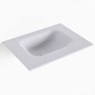 MONDIAZ LEX Cale solid surface inleg wastafel voor toiletmeubel 40cm. Positie wasbak midden