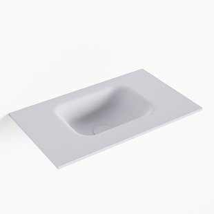 MONDIAZ LEX Cale solid surface inleg wastafel voor toiletmeubel 50cm. Positie wasbak midden