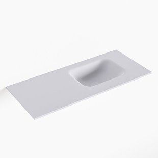MONDIAZ LEX Cale solid surface inleg wastafel voor toiletmeubel 70cm. Positie wasbak rechts