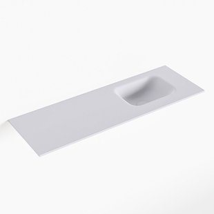 MONDIAZ LEX Cale solid surface inleg wastafel voor toiletmeubel 90cm. Positie wasbak rechts