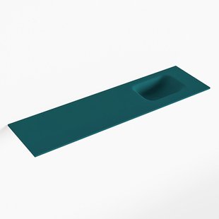 MONDIAZ LEX Smag solid surface inleg wastafel voor toiletmeubel 110cm. Positie wasbak rechts