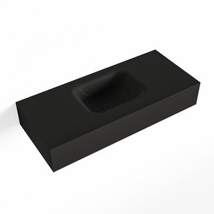 MONDIAZ LEX Urban vrijhangende solid surface wastafel 70cm. Positie wasbak midden