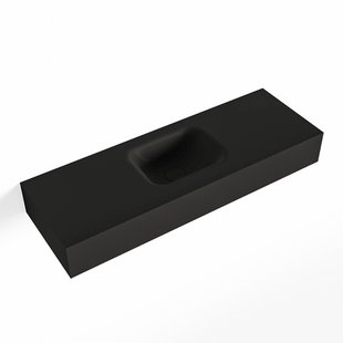 MONDIAZ LEX Urban vrijhangende solid surface wastafel 90cm. Positie wasbak midden