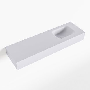 MONDIAZ LEX Cale vrijhangende solid surface wastafel 100cm. Positie wasbak rechts