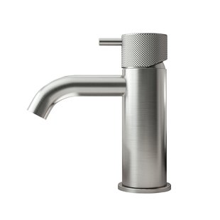 Wastafelmengkraan Hotbath Cobber X 14.3 cm Geborsteld Nikkel