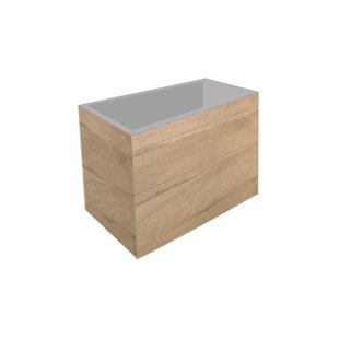 Onderkast Best Design Beauty Greeploos 60 cm Softclose Eiken Incl. Wastafelblad (Keuze uit 4 kleuren)